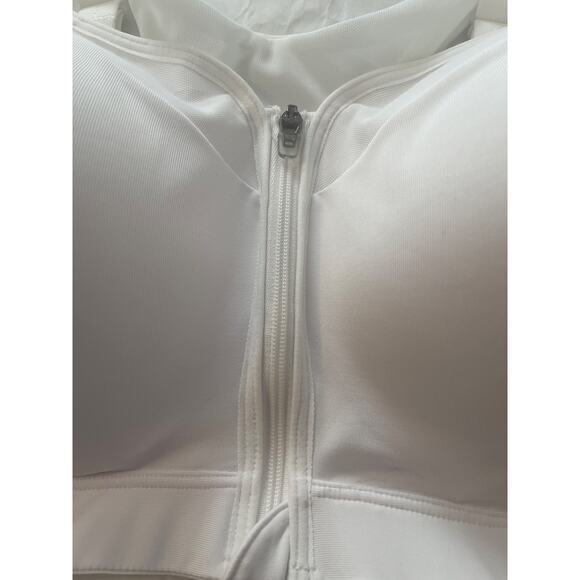 Champion NWT Double Dry Maximum Support Zip Front Sports Bra 40DD White - Picture 4 of 6